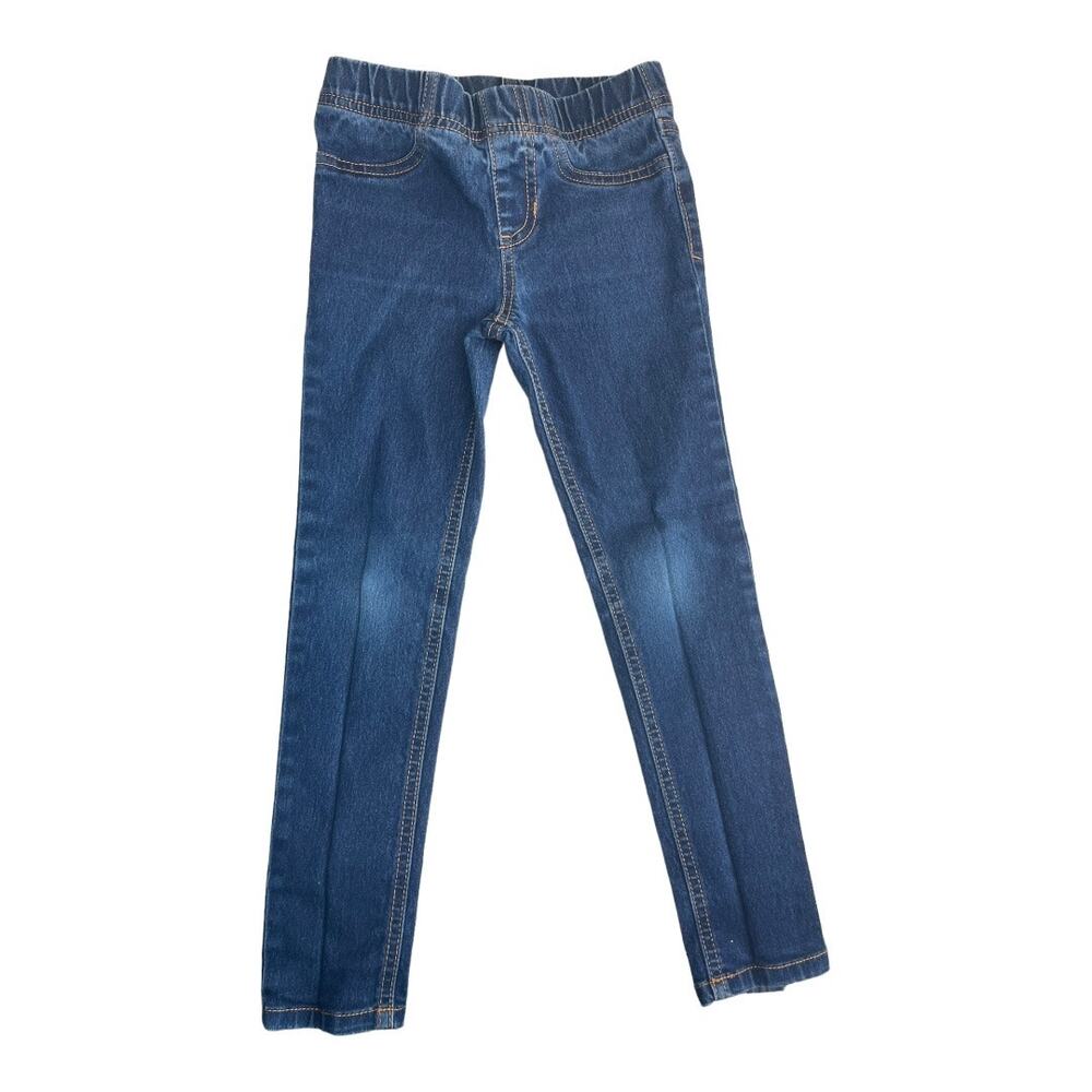 Cherokee blue denim stretch pull on elastic waist Jeggings size 4